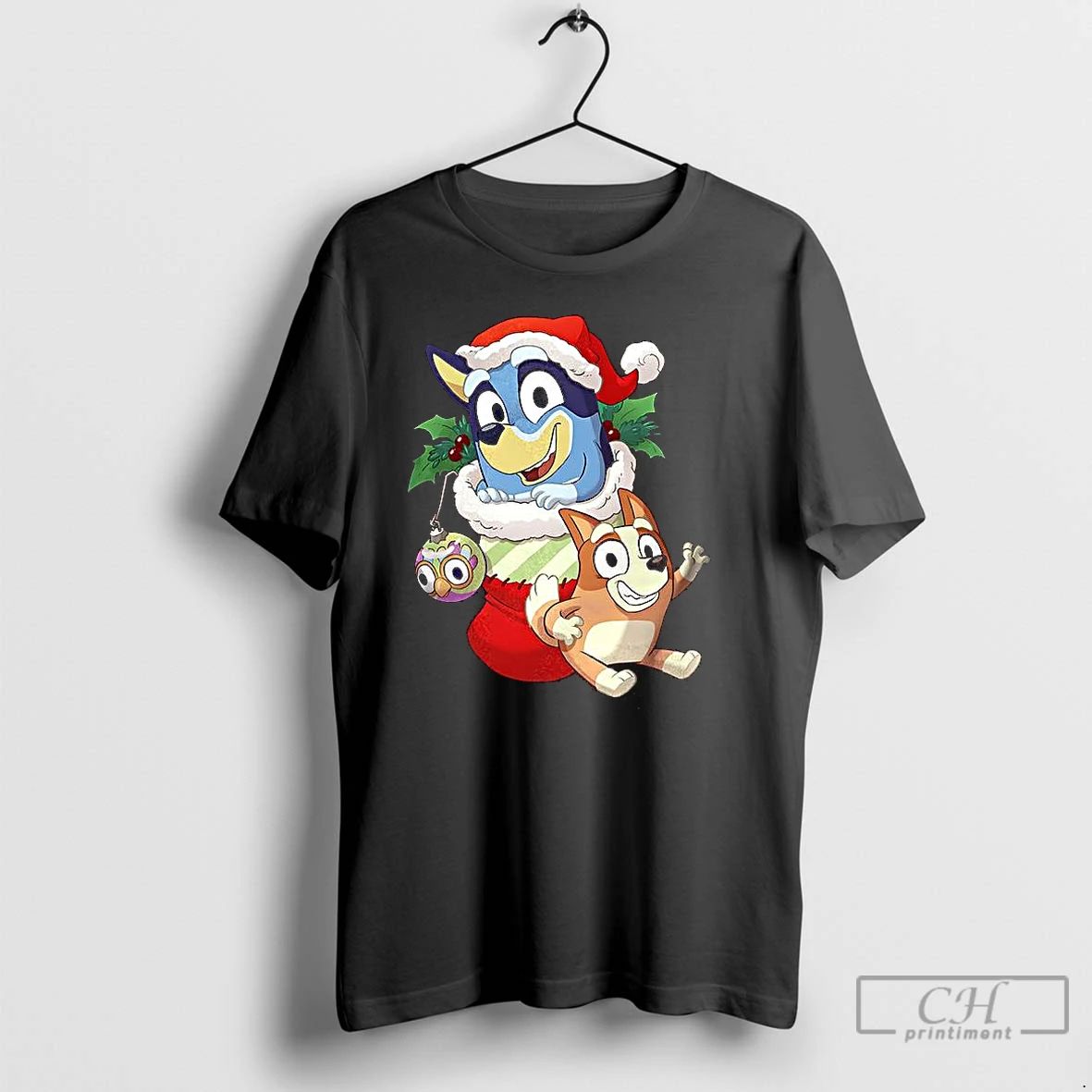 Premium Stocking Stuffer Bluey And Bingo Cartoon T Shirts Unisex T-shirt, Sweatshirt, Hoodie, Long Sleeve Tee - T-Shirt, Sweatshirt, Hoodie