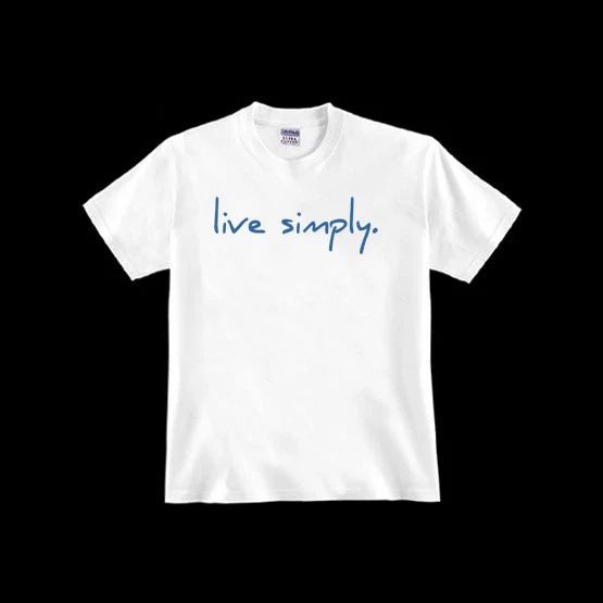 LIVE SIMPLY simple text smile relax yoga peace well-being tao buddha T-SHIRT Unisex T-shirt, Sweatshirt, Hoodie, Long Sleeve Tee - T-Shirt, Sweatshirt, Hoodie