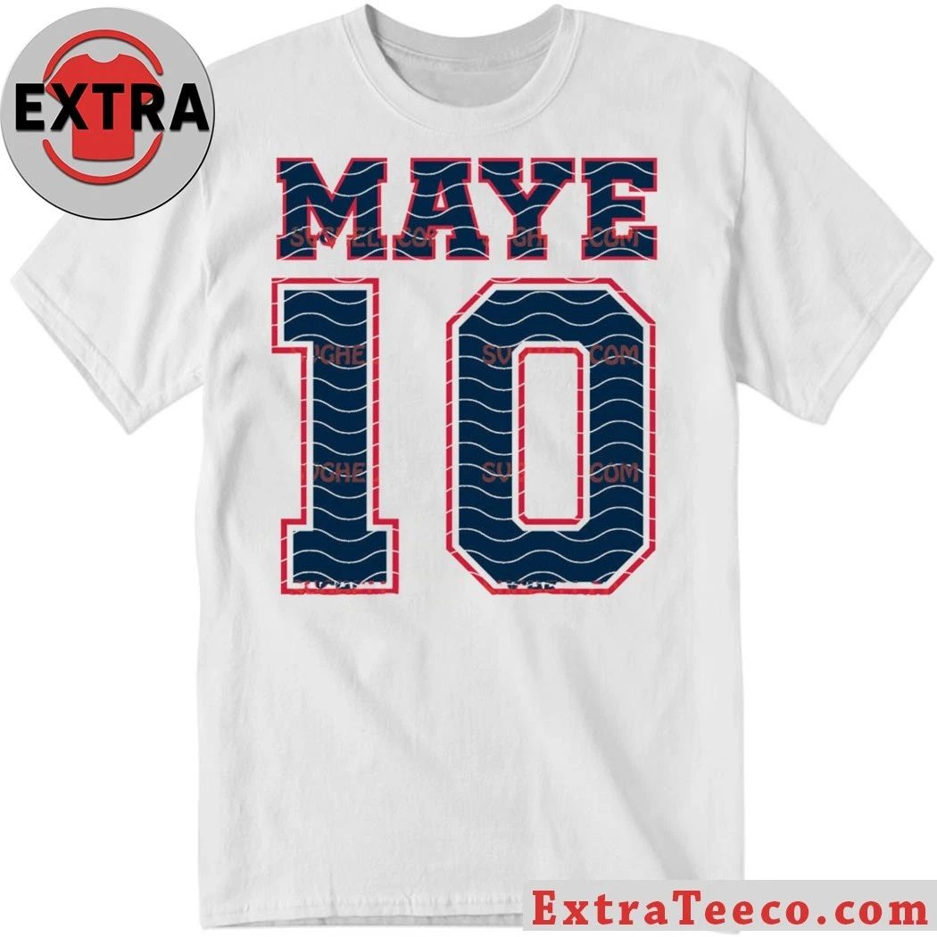 Maye 10 Drake Maye Jersey Letter Number 10 Shirt Unisex T-shirt, Sweatshirt, Hoodie, Long Sleeve Tee - T-Shirt, Sweatshirt, Hoodie