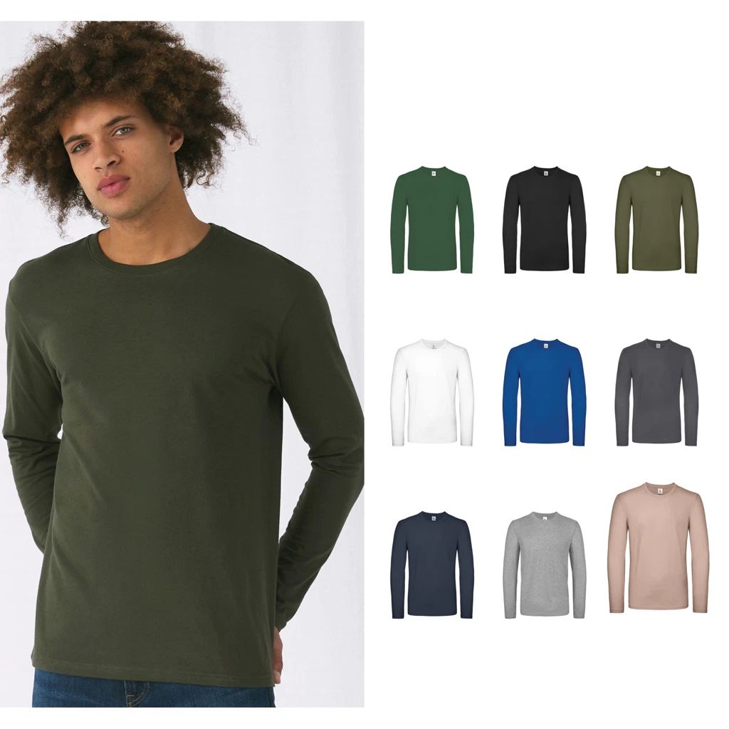 B&C Collection B&C #E150 long sleeve TU05T - Soft hand feel Unisex T-shirt, Sweatshirt, Hoodie, Long Sleeve Tee - T-Shirt, Sweatshirt, Hoodie