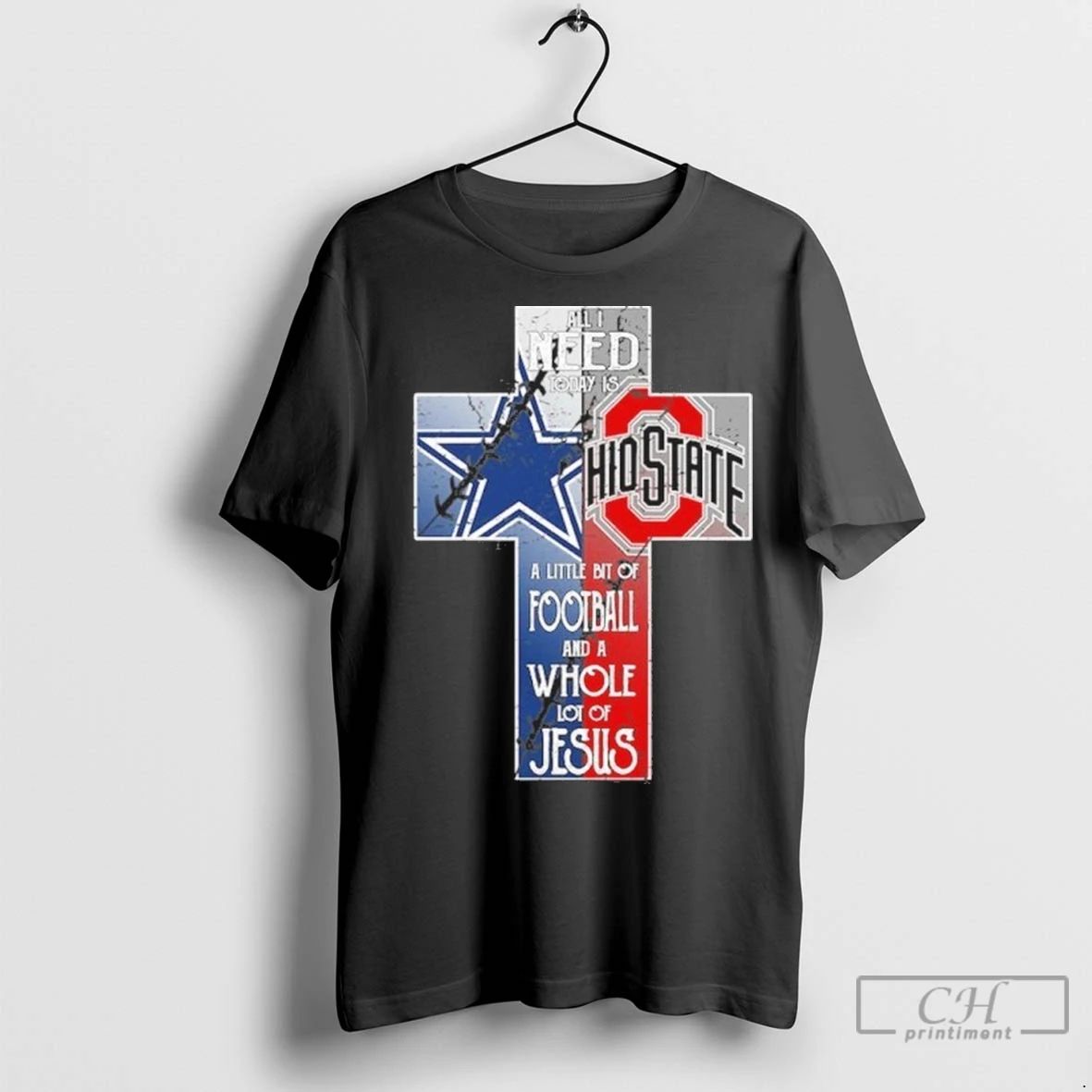 Premium All I Need Today Is A Little Bit Of Cowboys And Buckeyes And Unisex T-shirt, Sweatshirt, Hoodie, Long Sleeve Tee - T-Shirt, Sweatshirt, Hoodie