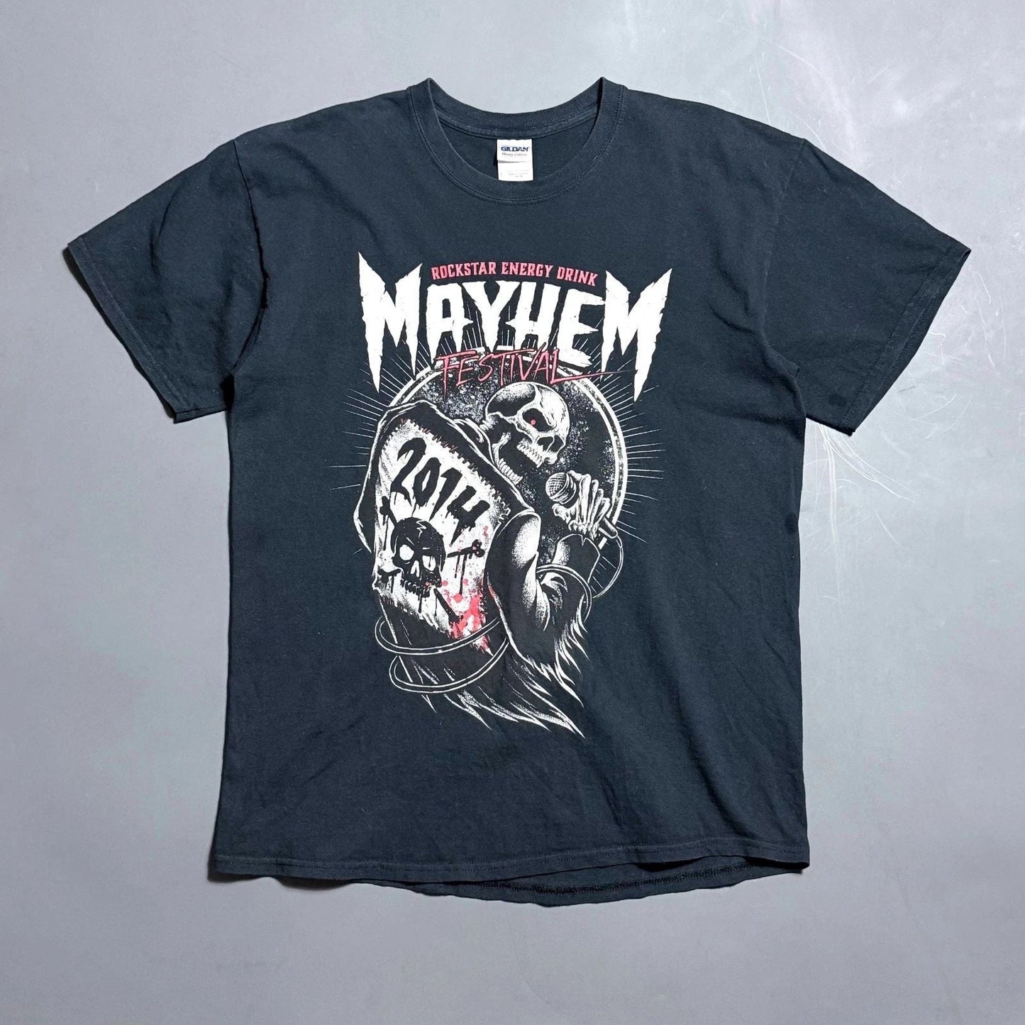 Vintage 2014 Rock Festival Mayhem T-Shirt Black , Size L Unisex T-shirt, Sweatshirt, Hoodie, Long Sleeve Tee - T-Shirt, Sweatshirt, Hoodie