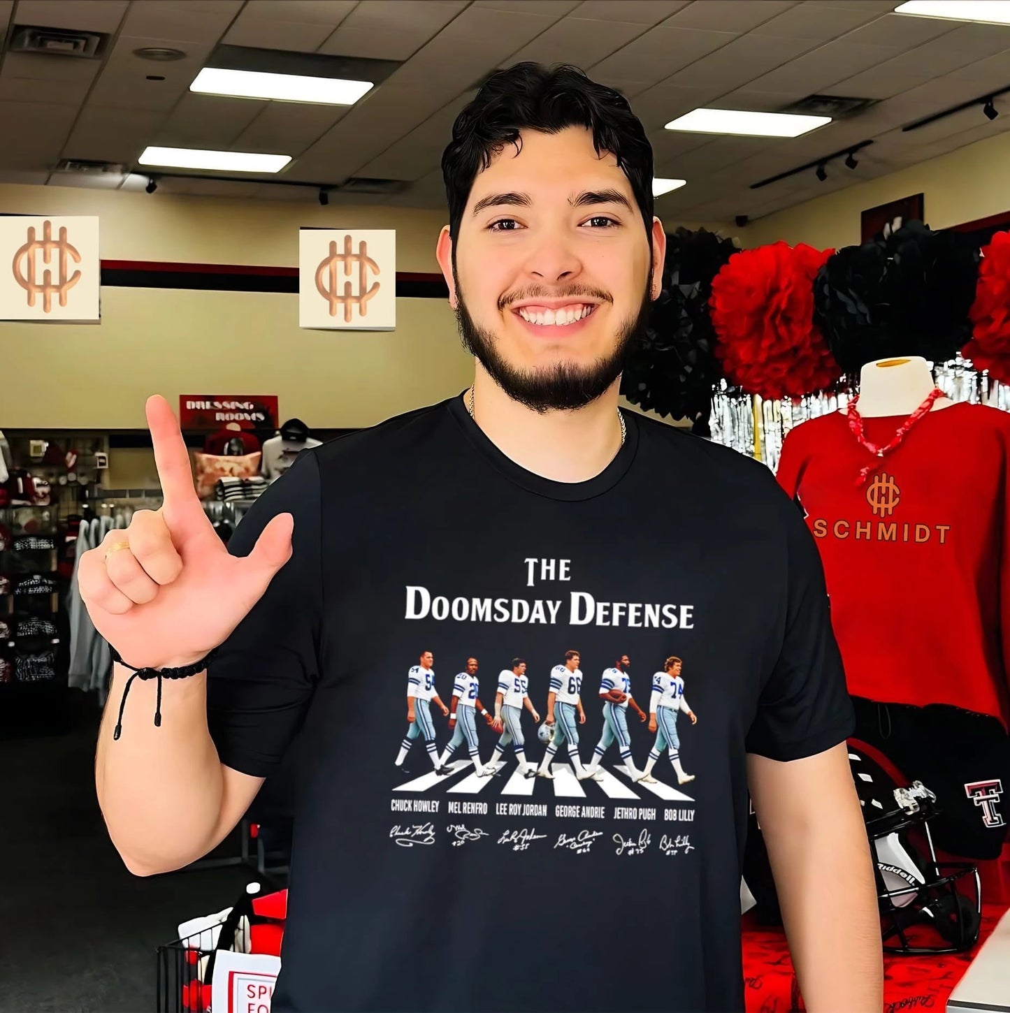 Dallas Cowboys the Doomsday Defense Abbey Road signature shirt Unisex T-shirt, Sweatshirt, Hoodie, Long Sleeve Tee - T-Shirt, Sweatshirt, Hoodie