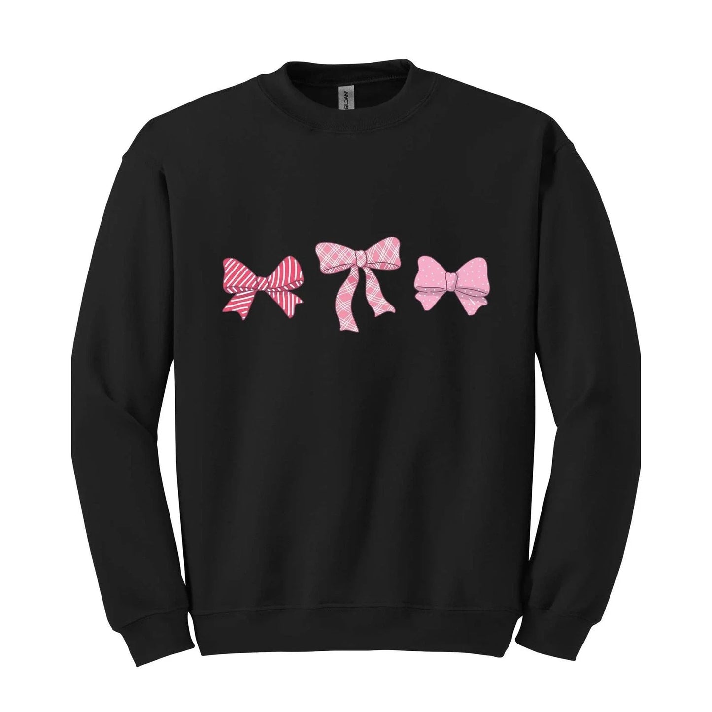 Cute Pink Ribbons Sweatshirt, Pink Bows Sweatshirt, Coquette Bows Core Sweatshir Unisex T-shirt, Sweatshirt, Hoodie, Long Sleeve Tee - T-Shirt, Sweatshirt, Hoodie