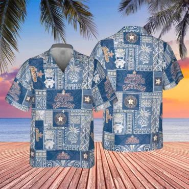 Houston Astros Blue Tropics Hawaiian Shirt Unisex T-shirt, Sweatshirt, Hoodie, Long Sleeve Tee - T-Shirt, Sweatshirt, Hoodie