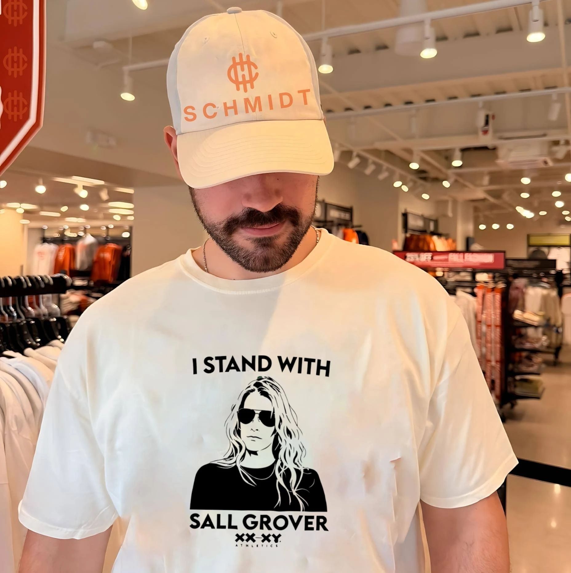 I Stand With Sall Grover XX-XY Athletics shirt Unisex T-shirt, Sweatshirt, Hoodie, Long Sleeve Tee - T-Shirt, Sweatshirt, Hoodie