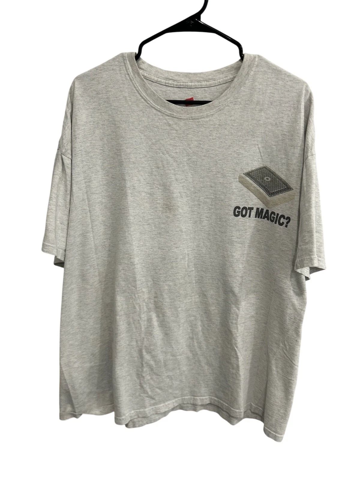 Hanes Tagless Got Magic? Short Sleeve Graphic Tee Gray Sz 2XL Everyday Wear Unisex T-shirt, Sweatshirt, Hoodie, Long Sleeve Tee - T-Shirt, Sweatshirt, Hoodie
