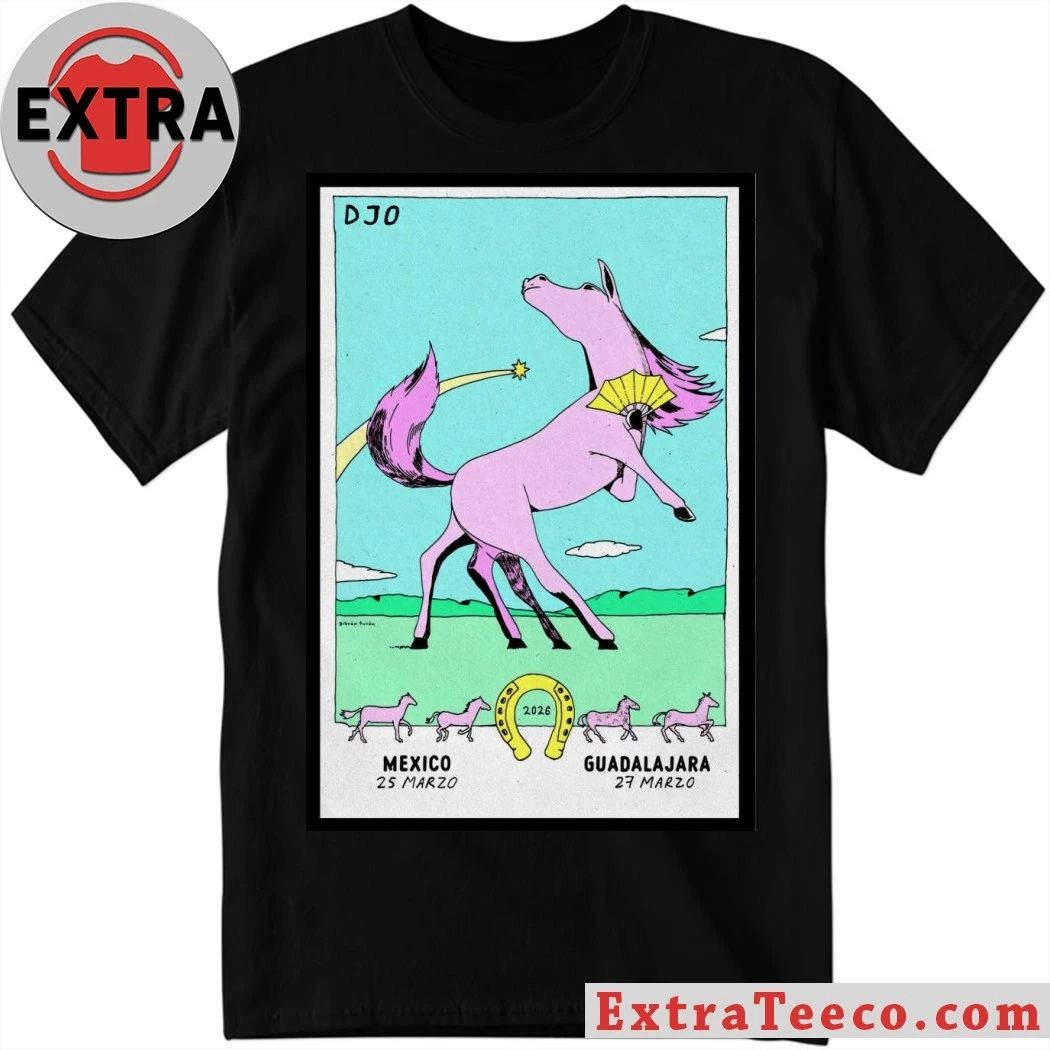 Djo Concert Tour in Guadalajara, Mexico 03.27.2026 Poster Shirt Unisex T-shirt, Sweatshirt, Hoodie, Long Sleeve Tee - T-Shirt, Sweatshirt, Hoodie