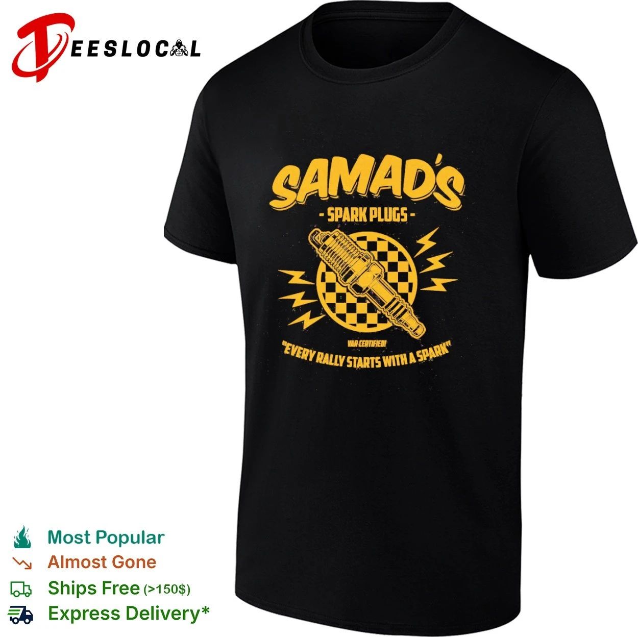 Samads Spark Plugs Every Rally Starts with a Spark T-shirt Unisex T-shirt, Sweatshirt, Hoodie, Long Sleeve Tee - T-Shirt, Sweatshirt, Hoodie