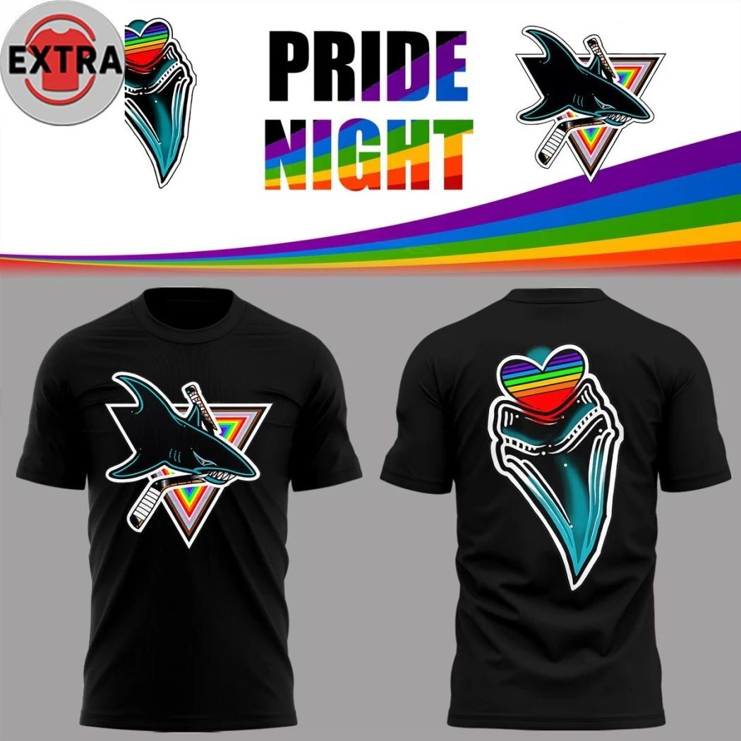 San Jose Sharks Pride Celebration 2026 By Tattoo Artist Jazz Fuller Logo Two Sided Shirt  Perfect Gift for Men & Women - T-Shirt, Sweatshirt, Hoodie