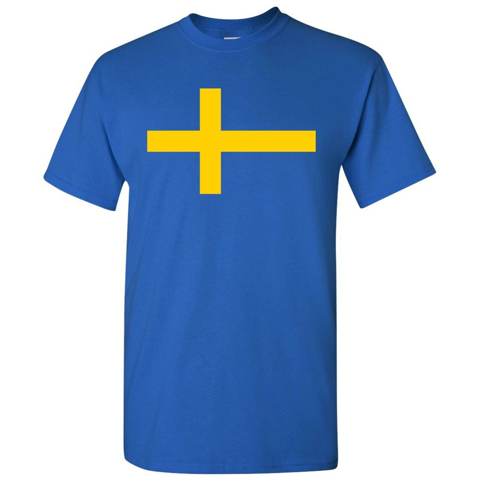 Sweden European Flag Basic Cotton T-Shirt - Royal Unisex T-shirt, Sweatshirt, Hoodie, Long Sleeve Tee - T-Shirt, Sweatshirt, Hoodie