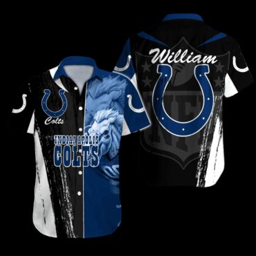 Indianapolis Colts Touchdown Tropics Hawaiian Shirt Unisex T-shirt, Sweatshirt, Hoodie, Long Sleeve Tee - T-Shirt, Sweatshirt, Hoodie