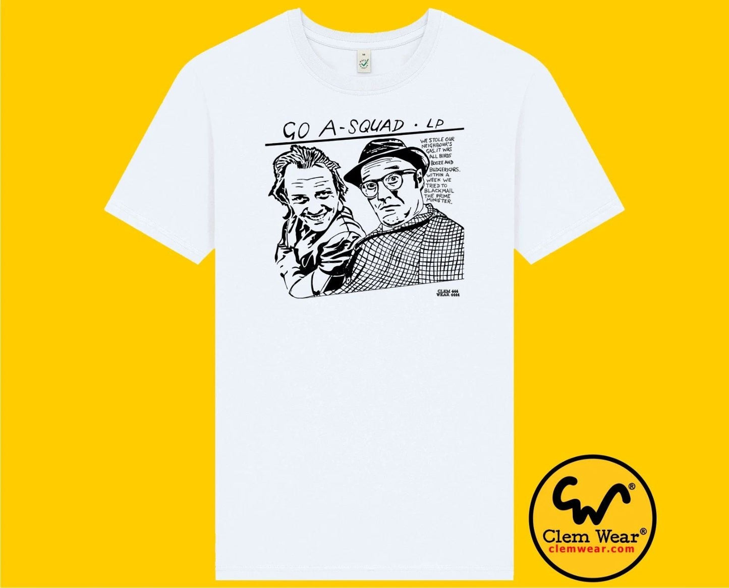 Rik Mayall Bottom tshirt tee t-shirt Go A Squad music album parody sonic youth Unisex T-shirt, Sweatshirt, Hoodie, Long Sleeve Tee - T-Shirt, Sweatshirt, Hoodie