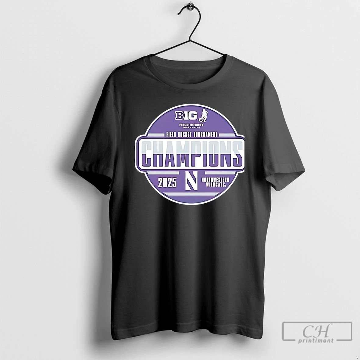 Premium Northwestern Wildcats 2025 Big Ten Field Hockey Tournament Champions Logo Christmas T Shirts - T-Shirt, Sweatshirt, Hoodie
