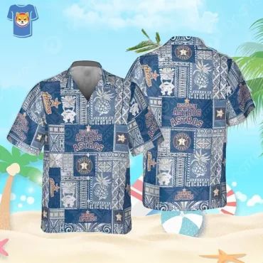 Houston Astros Tribal Vibes Hawaiian Shirt Unisex T-shirt, Sweatshirt, Hoodie, Long Sleeve Tee - T-Shirt, Sweatshirt, Hoodie