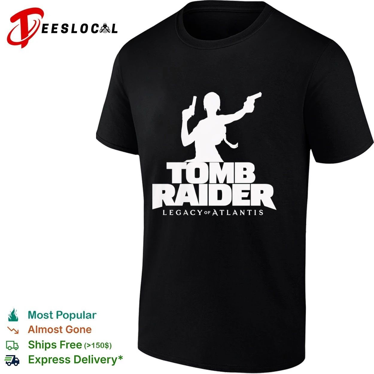 Tomb Raider Legacy of Atlantis Lara Croft T-shirt Unisex T-shirt, Sweatshirt, Hoodie, Long Sleeve Tee - T-Shirt, Sweatshirt, Hoodie