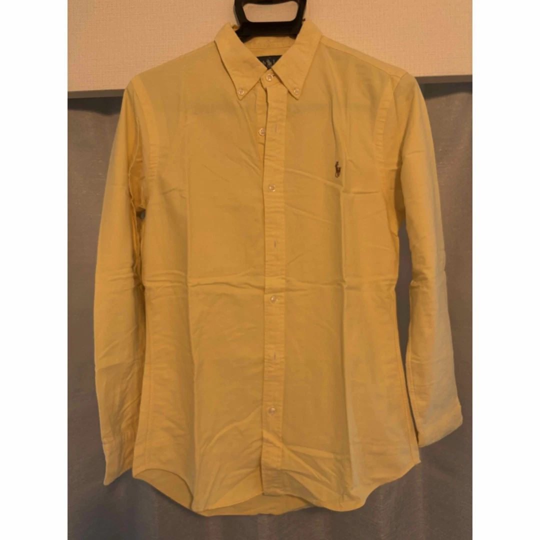 Ralph Lauren Button Down Shirt M Slim Fit Yellow Japan Unisex T-shirt, Sweatshirt, Hoodie, Long Sleeve Tee - T-Shirt, Sweatshirt, Hoodie
