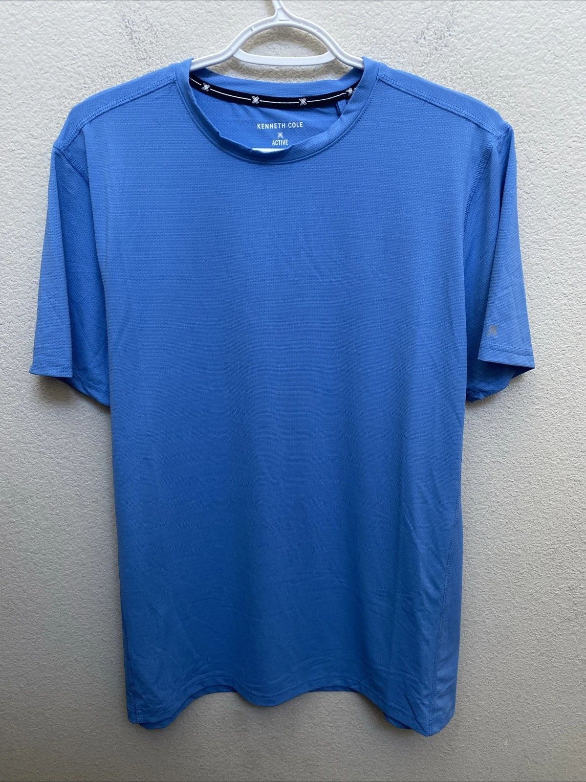 Kenneth Cole Active Mens Large Malibu Blue Short Sleeve Crew T-Shirt Tech SS NWT Unisex T-shirt, Sweatshirt, Hoodie, Long Sleeve Tee - T-Shirt, Sweatshirt, Hoodie
