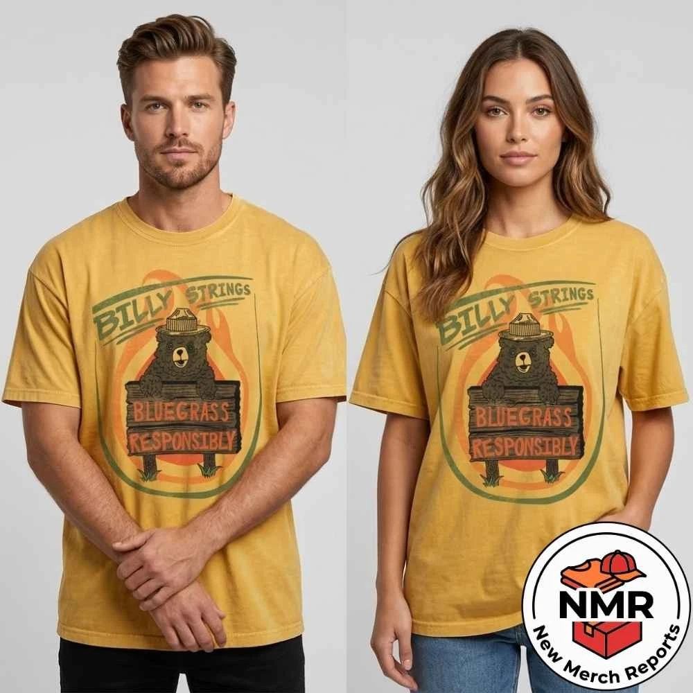 Billy Strings@ Spring Tour 2026 Bluegrass Responsibly Unisex T-Shirt Unisex T-shirt, Sweatshirt, Hoodie, Long Sleeve Tee - T-Shirt, Sweatshirt, Hoodie