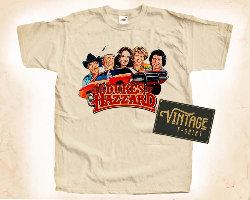 The Dukes of Hazzard V2 T SHIRT Tee Movie Poster Vintage Natural sizes S to 5XL Unisex T-shirt, Sweatshirt, Hoodie, Long Sleeve Tee - T-Shirt, Sweatshirt, Hoodie