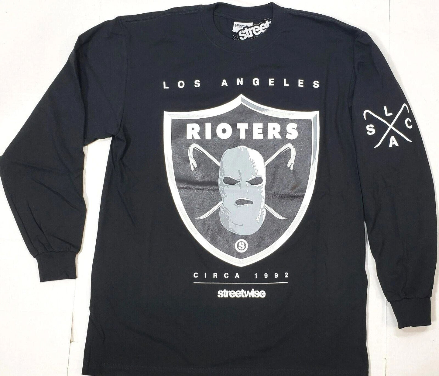 STREETWISE RIOTERS Long Sleeve T-shirt Urban Streetwear Tee Men's Black New Unisex T-shirt, Sweatshirt, Hoodie, Long Sleeve Tee - T-Shirt, Sweatshirt, Hoodie