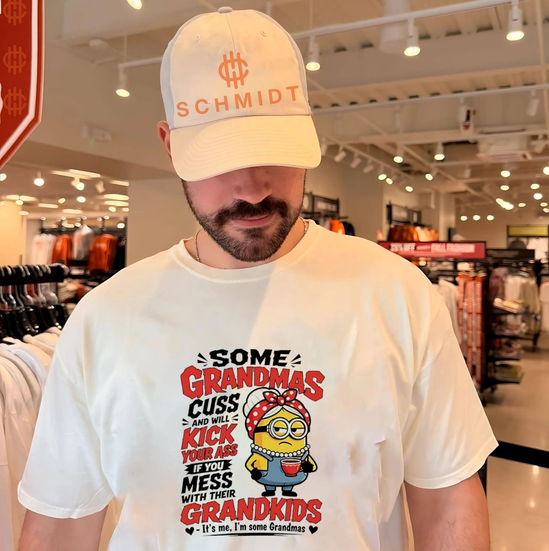 Some grandmas cuss and will kick your ass if you mess with their grandkids Minion shirt Unisex T-shirt, Sweatshirt, Hoodie, Long Sleeve Tee - T-Shirt, Sweatshirt, Hoodie
