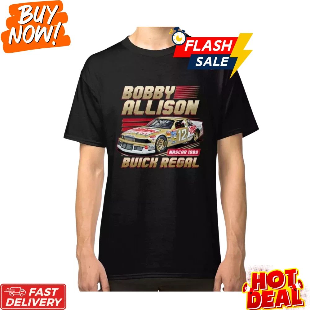 Bobby Allison Inspired NASCAR T-Shirt Fan Made 80s Vintage Racing Tee S-5XL Unisex T-shirt, Sweatshirt, Hoodie, Long Sleeve Tee - T-Shirt, Sweatshirt, Hoodie