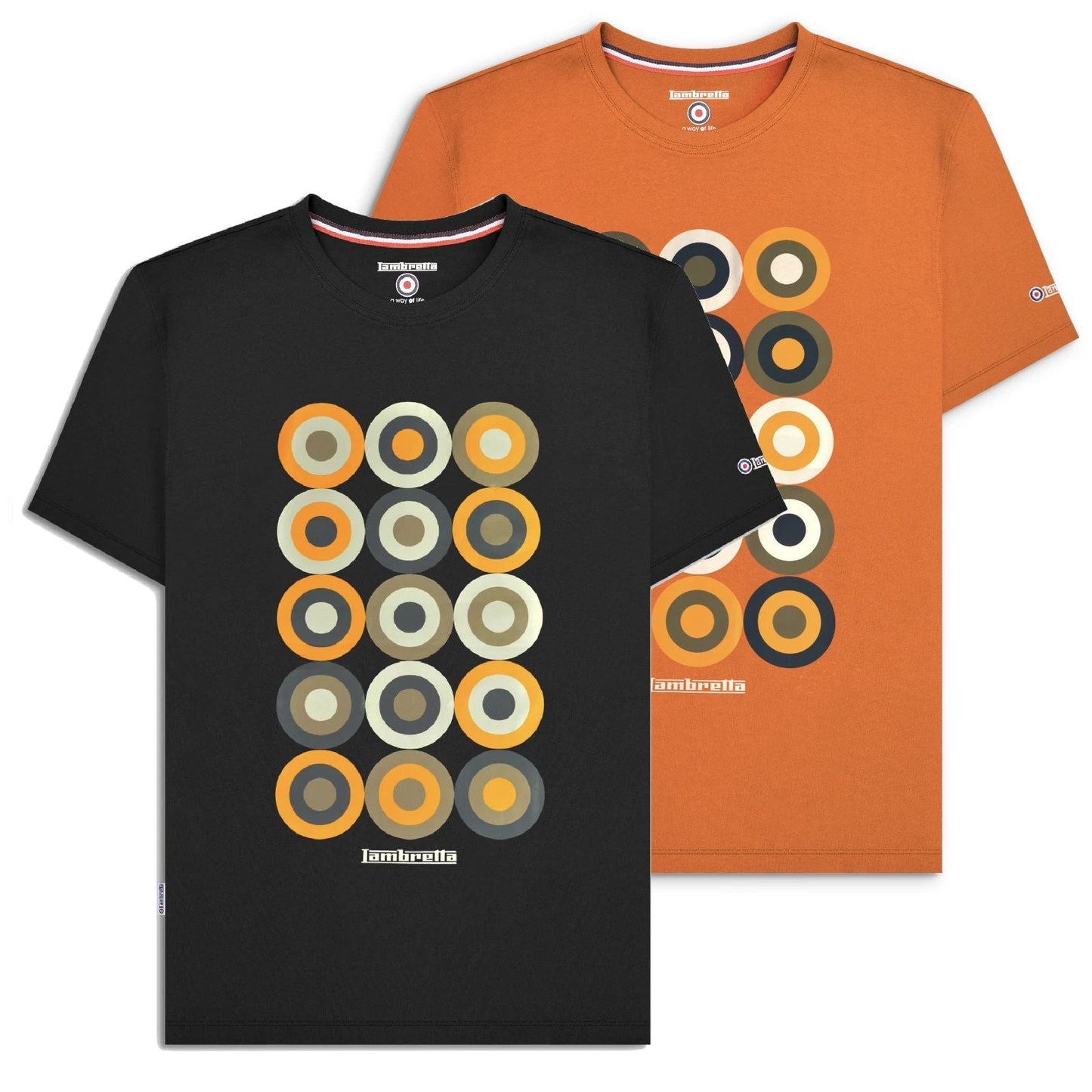 Mens Lambretta MOD Target Design Smart Classic Retro T-Shirt Sizes M to 4XL Unisex T-shirt, Sweatshirt, Hoodie, Long Sleeve Tee - T-Shirt, Sweatshirt, Hoodie