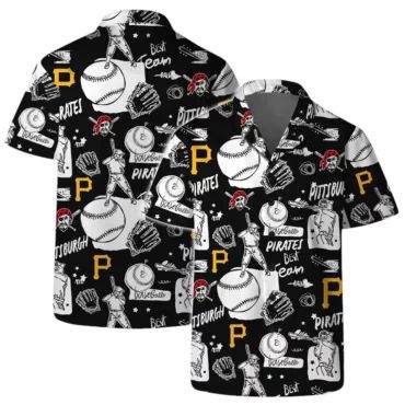 Pittsburgh Pirates Baseball Fun Hawaiian Shirt Unisex T-shirt, Sweatshirt, Hoodie, Long Sleeve Tee - T-Shirt, Sweatshirt, Hoodie