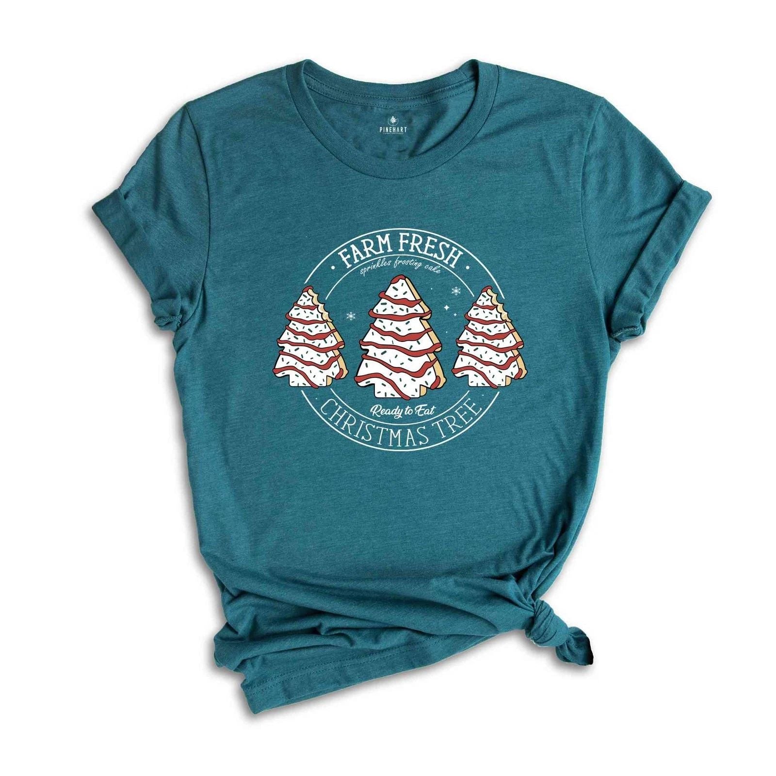 Farm Fresh Christmas Tree Shirt, Christmas Cake Shirt, Cute Christmas Shirt, Chr Unisex T-shirt, Sweatshirt, Hoodie, Long Sleeve Tee - T-Shirt, Sweatshirt, Hoodie