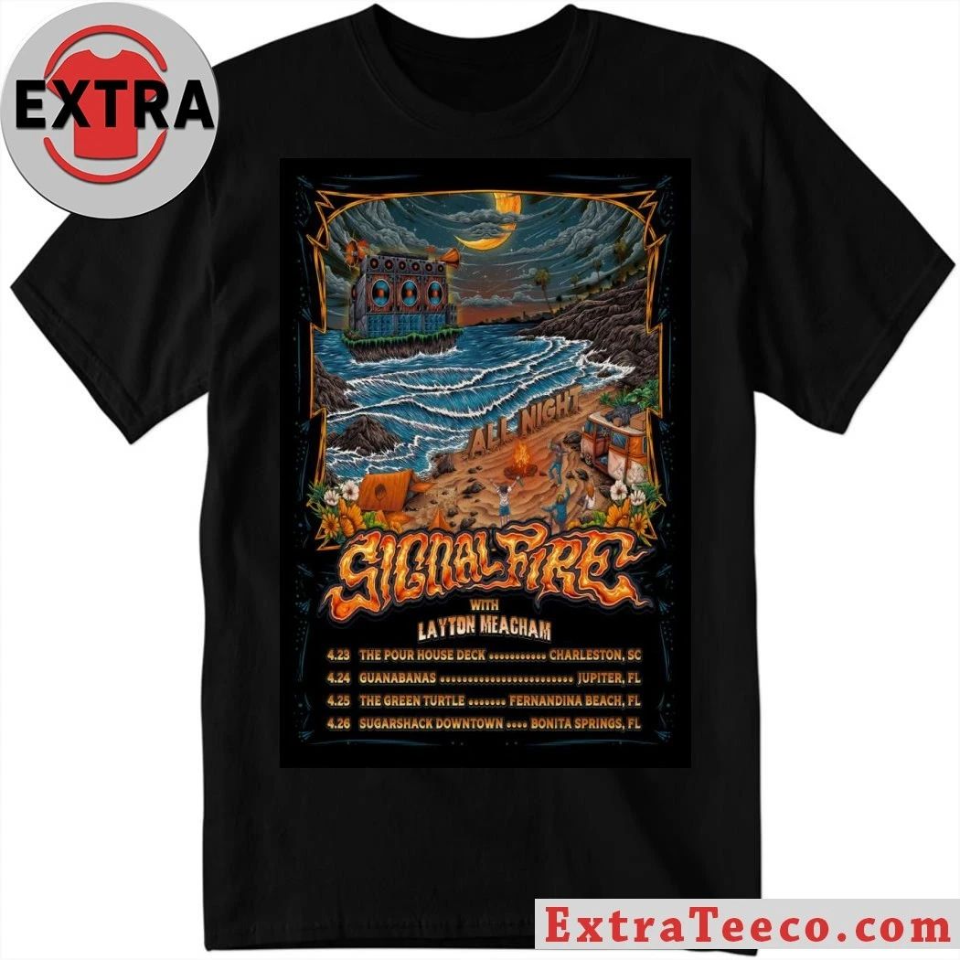 Signal Fire Tour South America Spring 2026 Poster Shirt Unisex T-shirt, Sweatshirt, Hoodie, Long Sleeve Tee - T-Shirt, Sweatshirt, Hoodie