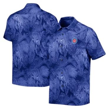 Chicago Cubs Midnight Palms Hawaiian Shirt Unisex T-shirt, Sweatshirt, Hoodie, Long Sleeve Tee - T-Shirt, Sweatshirt, Hoodie
