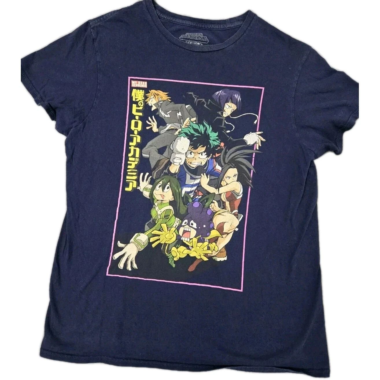 My Hero Academia Shirt Men's Medium Navy Short Sleeve Stylish Unisex T-shirt, Sweatshirt, Hoodie, Long Sleeve Tee - T-Shirt, Sweatshirt, Hoodie