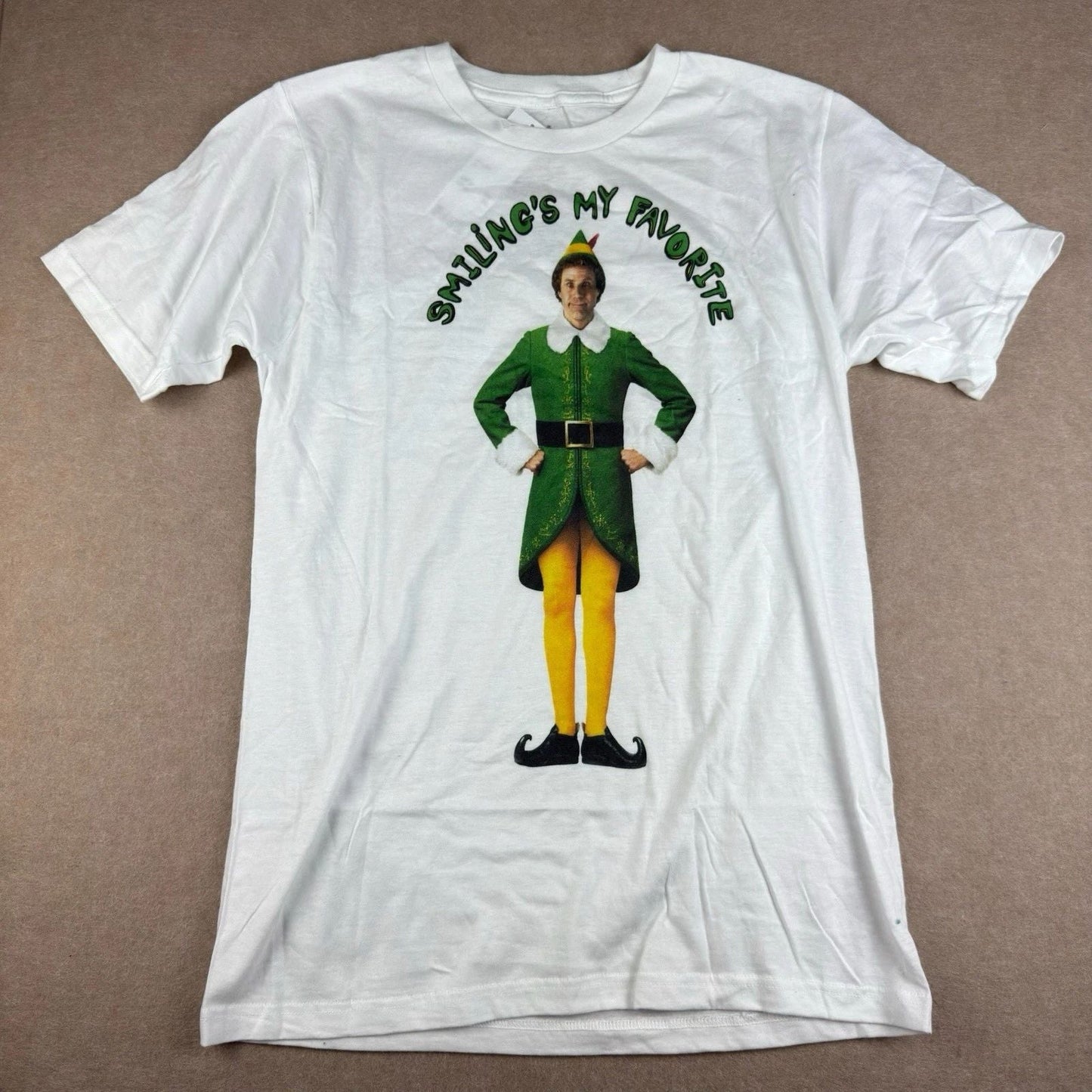 Elf Buddy Shirt Men S White Smilings My Favorite Movie Tee Christmas Holiday Unisex T-shirt, Sweatshirt, Hoodie, Long Sleeve Tee - T-Shirt, Sweatshirt, Hoodie