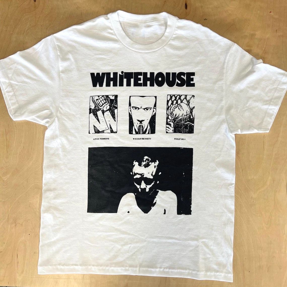 NEW Whitehouse Band Album Heavy Cotton White T Shirt For Fans US012 Unisex T-shirt, Sweatshirt, Hoodie, Long Sleeve Tee - T-Shirt, Sweatshirt, Hoodie