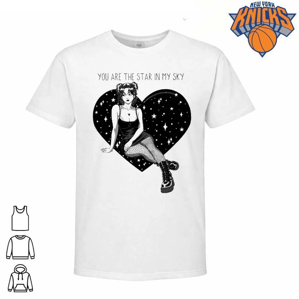 You Are The Star In My Sky Goth Emo Anime Girl Starry Heart Shirt Unisex T-shirt, Sweatshirt, Hoodie, Long Sleeve Tee - T-Shirt, Sweatshirt, Hoodie
