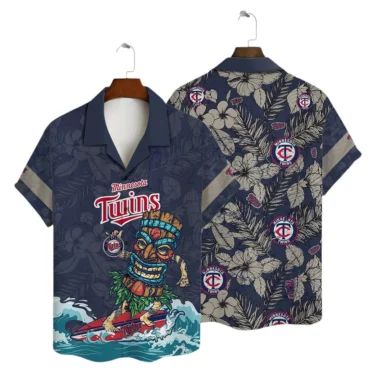 Minnesota Twins Tropical Escape Hawaiian Shirt Unisex T-shirt, Sweatshirt, Hoodie, Long Sleeve Tee - T-Shirt, Sweatshirt, Hoodie