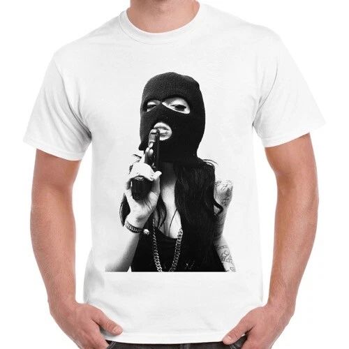 Tattoo Girl Gun Violence Novelty Men Women Unisex Retro T Shirt 2559 Unisex T-shirt, Sweatshirt, Hoodie, Long Sleeve Tee - T-Shirt, Sweatshirt, Hoodie