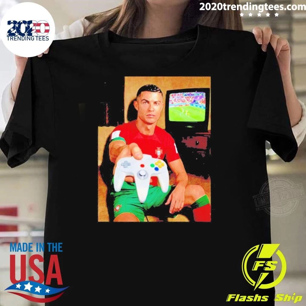Cristiano Ronaldo Portugal National Team Gaming shirt Unisex T-shirt, Sweatshirt, Hoodie, Long Sleeve Tee - T-Shirt, Sweatshirt, Hoodie