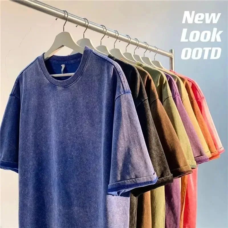 Mens Vintage Washed Loose Fit T-Shirt 100% Cotton Summer Tee Unisex S5XL Unisex T-shirt, Sweatshirt, Hoodie, Long Sleeve Tee - T-Shirt, Sweatshirt, Hoodie