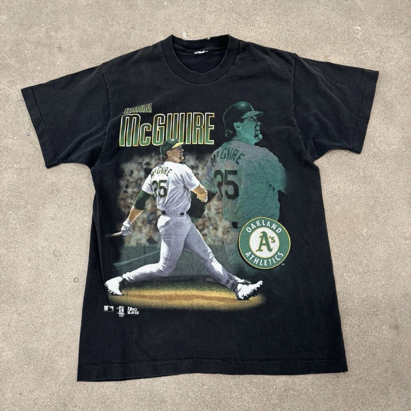 Vintage MLB T-Shirt Mark McGwire Home Run King 90s Oakland A's Mens L Unisex T-shirt, Sweatshirt, Hoodie, Long Sleeve Tee - T-Shirt, Sweatshirt, Hoodie