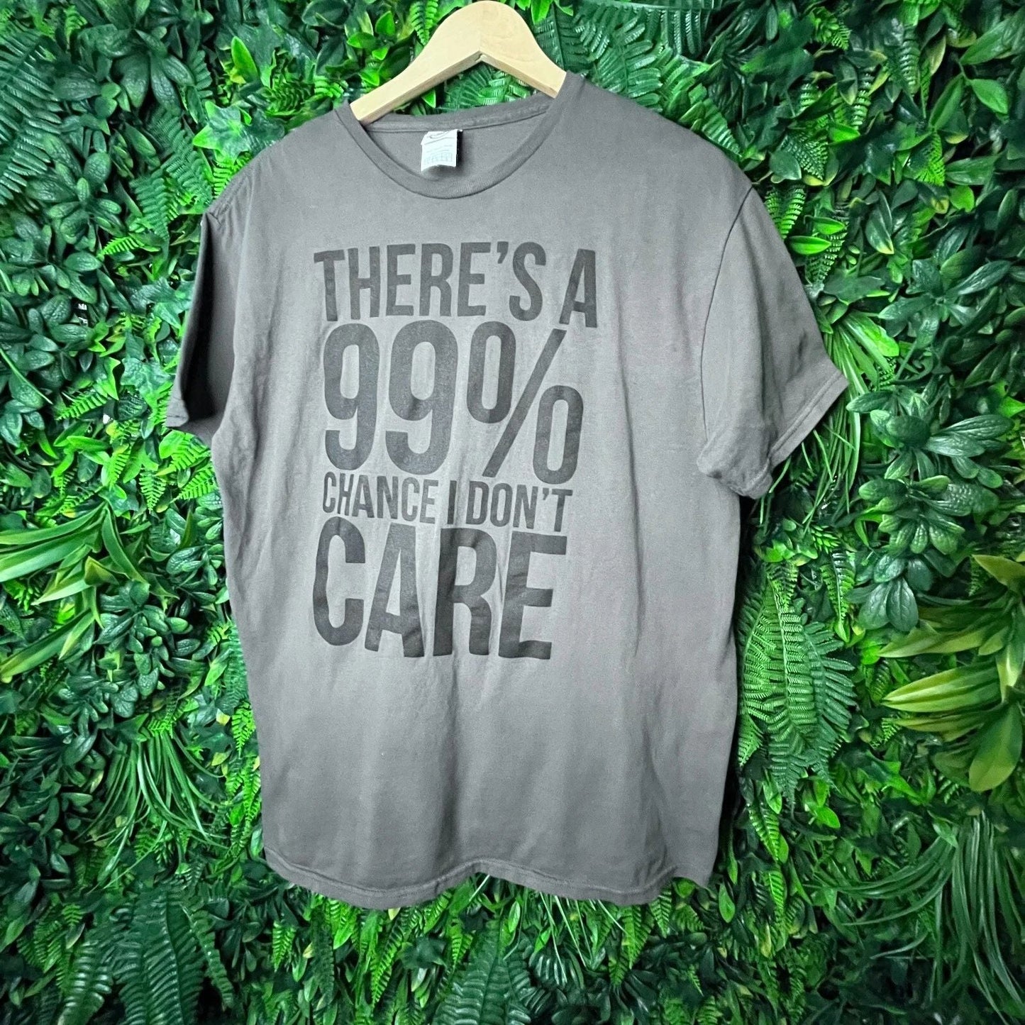 Men Fashion Large GrayT Shirt 99% I Dont Care Quote Graphic Print Cotton 0561 Unisex T-shirt, Sweatshirt, Hoodie, Long Sleeve Tee - T-Shirt, Sweatshirt, Hoodie