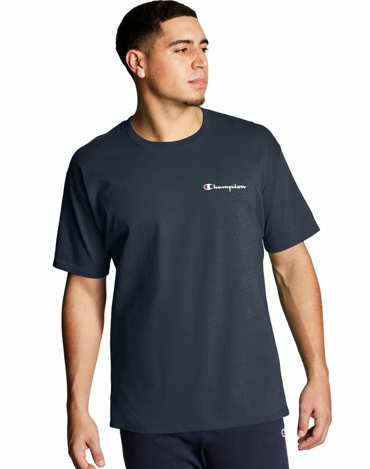 Men's Champion T-Shirt Classic Tee Script Logo Short Sleeve Classic Cotton H41 Unisex T-shirt, Sweatshirt, Hoodie, Long Sleeve Tee - T-Shirt, Sweatshirt, Hoodie