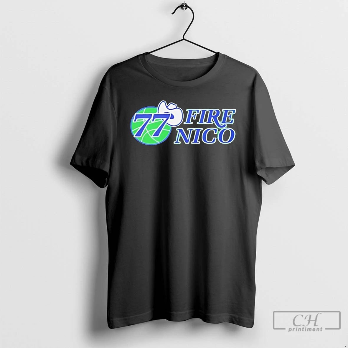 Premium Nico Harrison Dallas Mavericks Fire Nico 77 T Shirts Unisex T-shirt, Sweatshirt, Hoodie, Long Sleeve Tee - T-Shirt, Sweatshirt, Hoodie