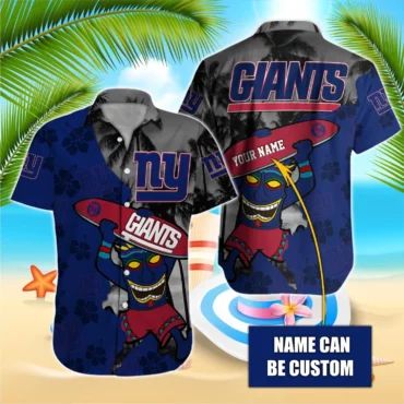 Personalized New York Giants Tropical Surf Hawaiian Shirt Unisex T-shirt, Sweatshirt, Hoodie, Long Sleeve Tee - T-Shirt, Sweatshirt, Hoodie