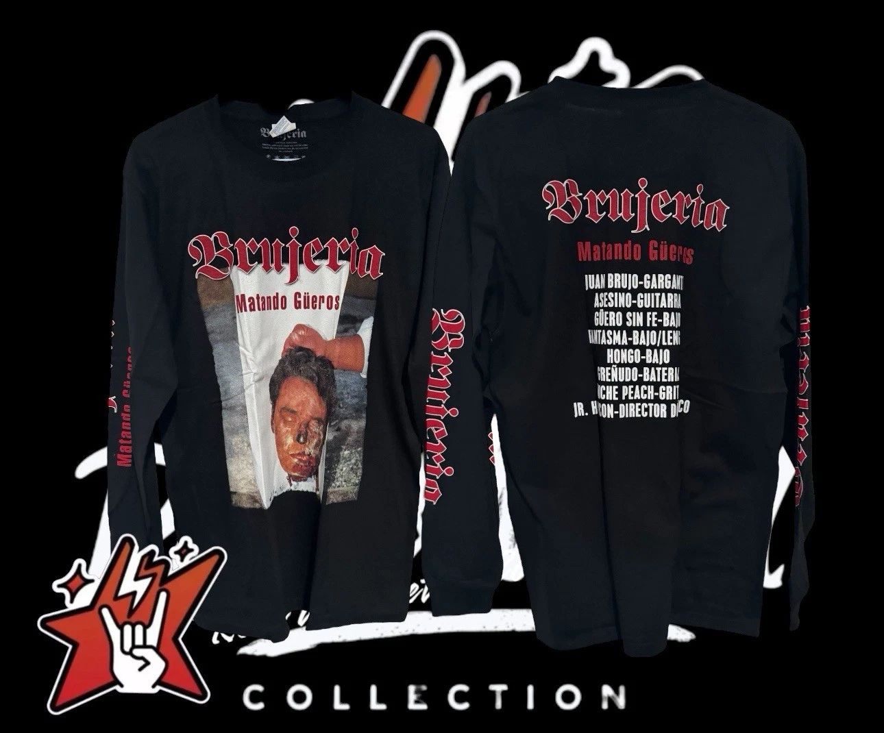 Brujeria T-Shirt New Short & Long Sleeve Napalm Death Carcass At The Gates Unisex T-shirt, Sweatshirt, Hoodie, Long Sleeve Tee - T-Shirt, Sweatshirt, Hoodie