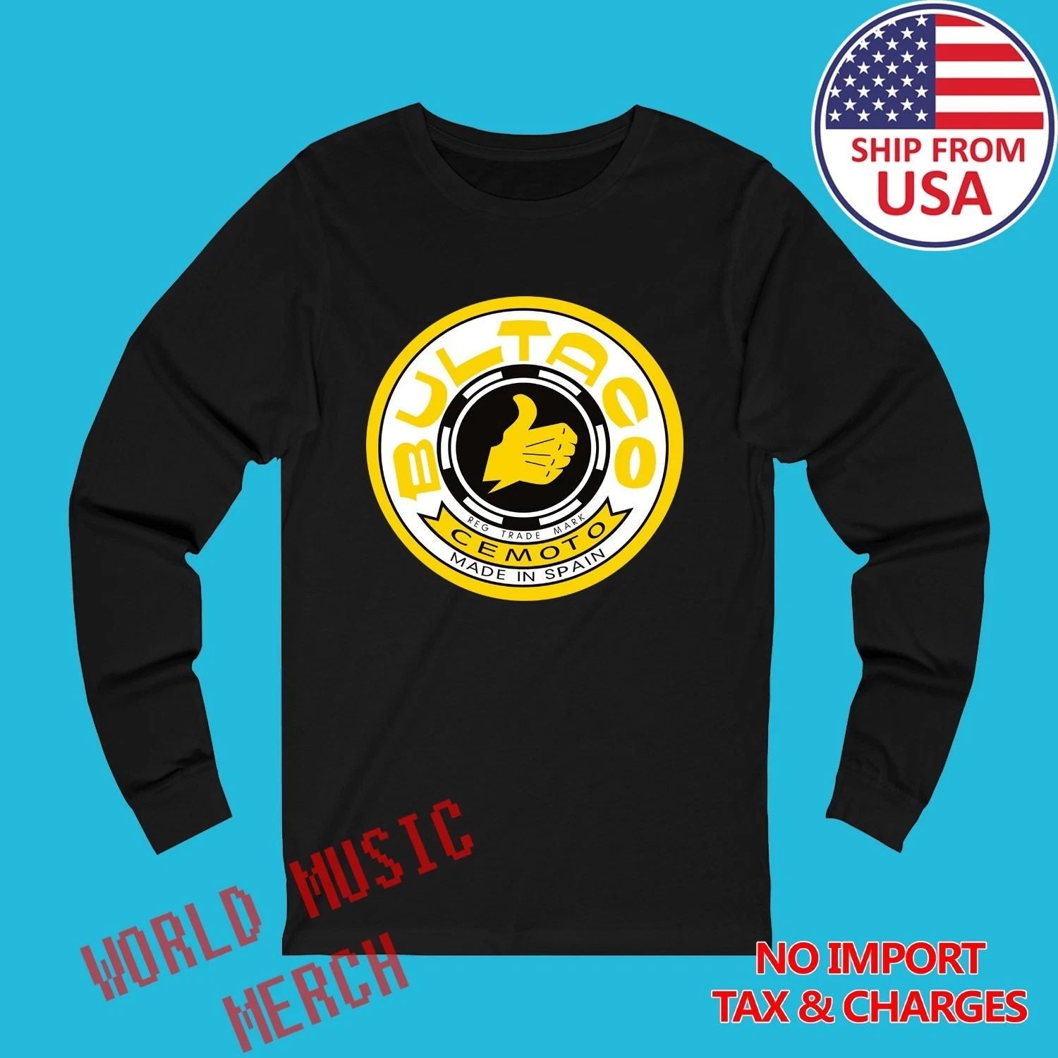 Bultaco Cemoto Spain Motorcycle Black Size S-2XL Unisex T-shirt, Sweatshirt, Hoodie, Long Sleeve Tee - T-Shirt, Sweatshirt, Hoodie