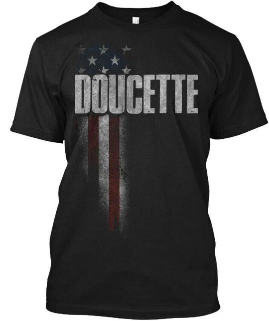 Stylish Doucette Family American Flag T-Shirt Made in the USA Size S to 5XL Unisex T-shirt, Sweatshirt, Hoodie, Long Sleeve Tee - T-Shirt, Sweatshirt, Hoodie