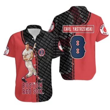 Boston Red Sox Carl Yastrzemski Hall of Fame Hawaiian Shirt Unisex T-shirt, Sweatshirt, Hoodie, Long Sleeve Tee - T-Shirt, Sweatshirt, Hoodie
