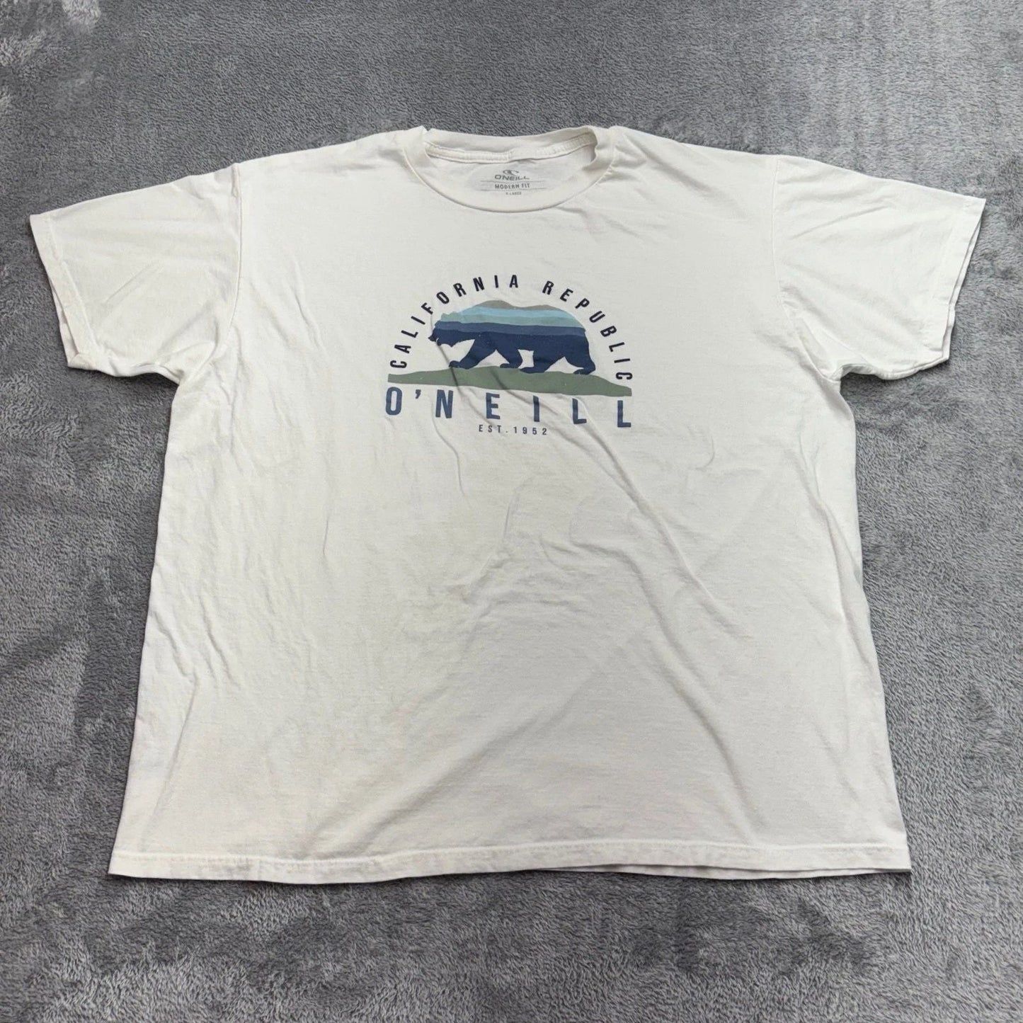 O'Neill Graphic T-Shirt Men XL White Good California Republic Bear Modern Fit Unisex T-shirt, Sweatshirt, Hoodie, Long Sleeve Tee - T-Shirt, Sweatshirt, Hoodie